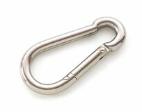 Karabijnhaken rvs.  width=