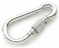 Karabijnhaken met schroef  width=