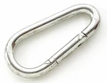 Karabijnhaken eivormig  width=