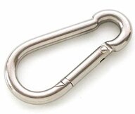 Karabijnhaken rvs.  width=
