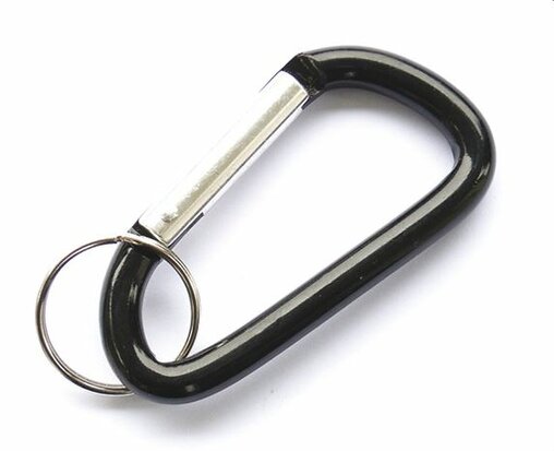 Aluminium Schlüsselanhänger mit Ring - Länge 77 mm
