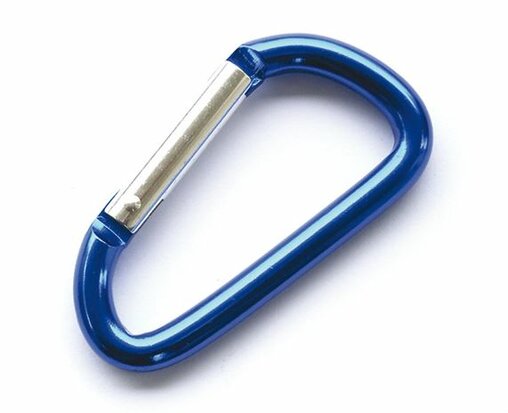 Aluminium sleutelhanger blauw 