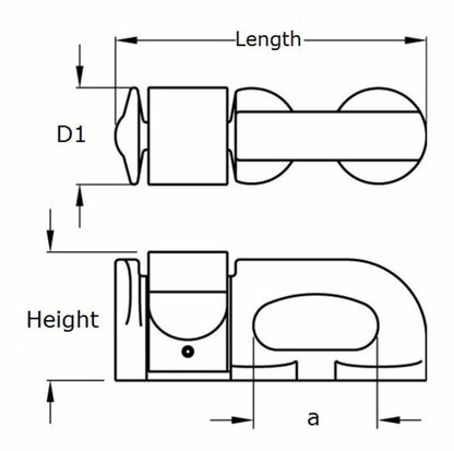 Dubbele eindfitting