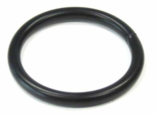 Ronde ring zwart verzinkt 25 x 4 mm