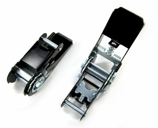 Spannratsche schwarz - für 25 mm Band - verzinkt