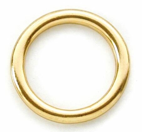 Ronde ring messing 19 x 4 mm