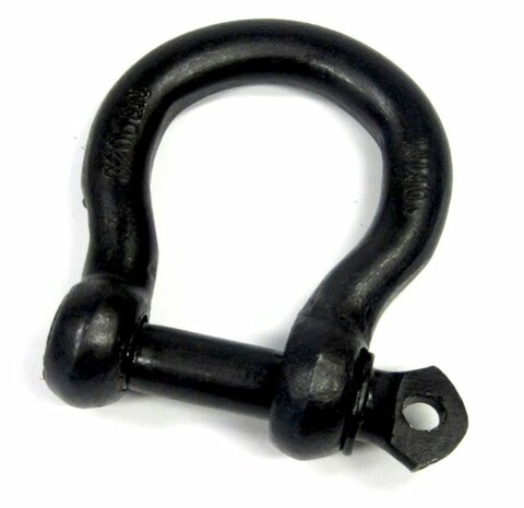 Harpsluiting 10 mm zwart verzinkt