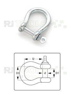 Harpsluiting 16 mm verzinkt