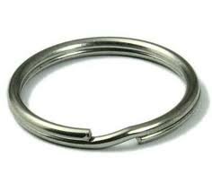 Sleutelring 25 mm RVS.