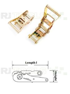 Spannratsche mit breitem Griff - für 36 mm Band - verzinkt