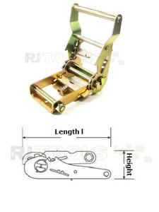 Spannratsche mit breitem Handgriff -für Bandbreite 50 mm - hochfester Stahl