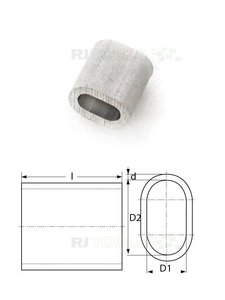 Pressklemme - 1 mm - Aluminium