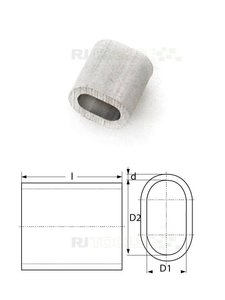 Pressklemme - 2,5 mm - Aluminium