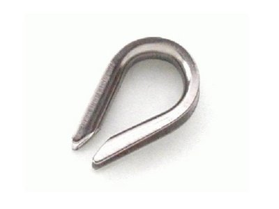 Kausche - Rillenweite 10 mm - Edelstahl rostfrei