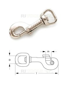 Musketon trapezium wervel 16 mm