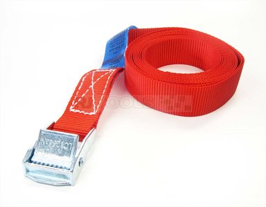 Spanbandje - 5 meter - rood