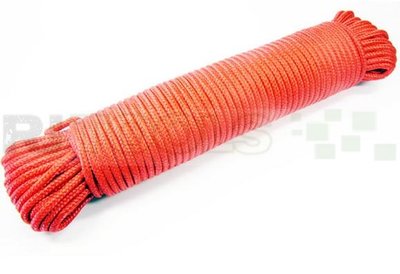 Touw - 2 mm - polypropeen - rood