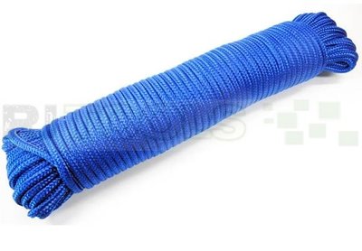 Touw - 4 mm - polypropeen - blauw