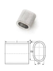 Pressklemme - 4 mm - Aluminium