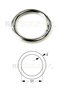 Runde ring vernickelt 12 x 2.2 mm