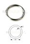 Ronde ring vernikkeld 16 x 2,4 mm