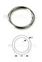 Runde ring vernickelt 18 x 2.8 mm