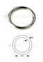 Runde ring vernickelt 20 x 3 mm