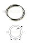 Runde ring vernickelt 25 x 3,5 mm