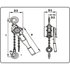 Kettingtakel -1000 kg - 1.5 meter._